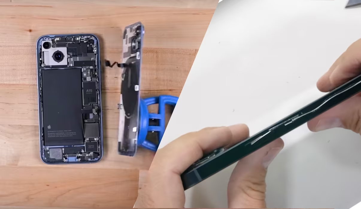 Biểu hiện của mặt kính lưng iPhone 14 bị hư hại