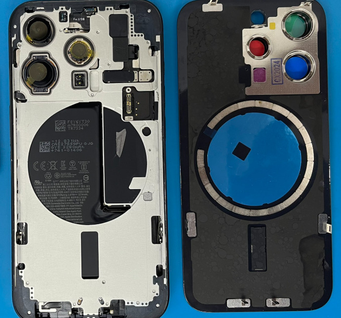 Quy trình kiểm tra mặt kính lưng iPhone 15 Pro